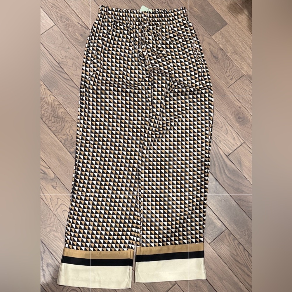 H&M Geometric Black and White Pants